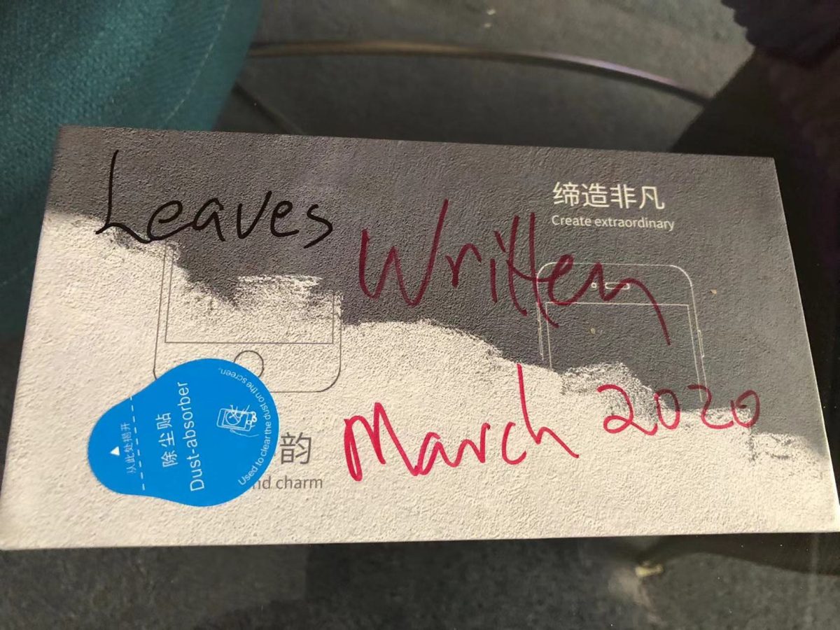 Leaves Handwritten in 2020